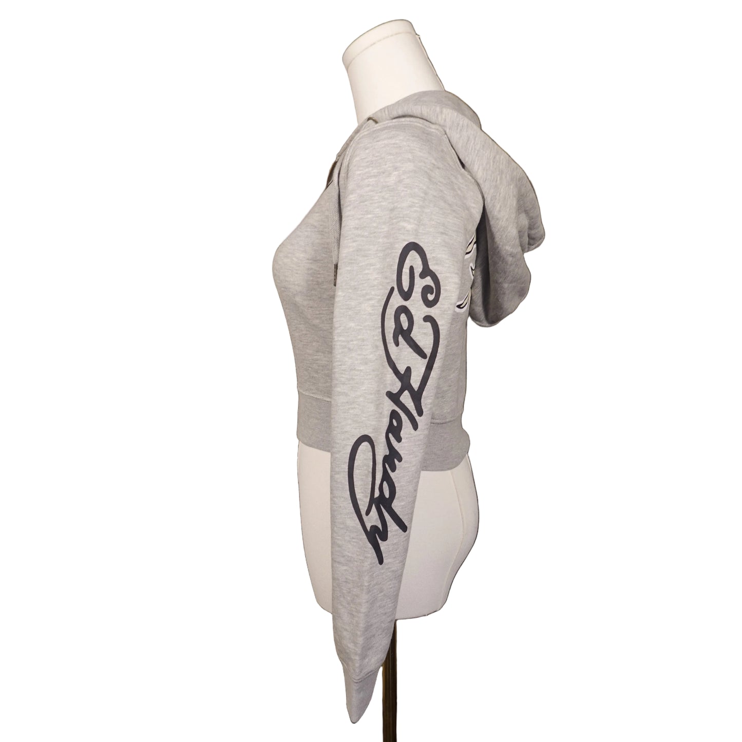 Ed Hardy "Broken Hearts and Fairy Tales" Crop Gray Jacket