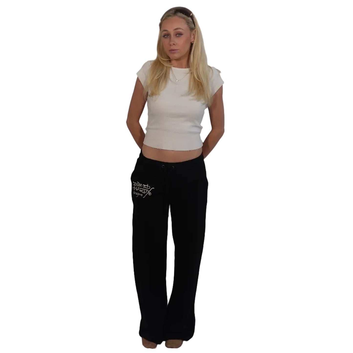 Ed Hardy "Love Kills Slow" Black Sweatpants