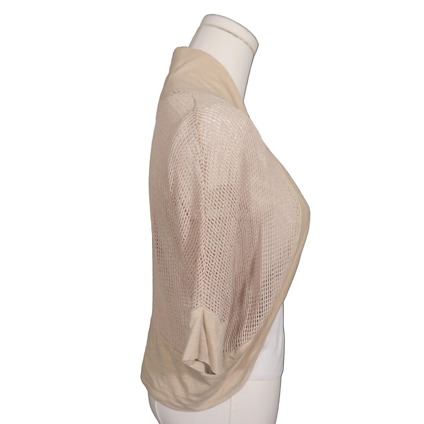 Eyelash Couture Mesh Open Cardigan (S)