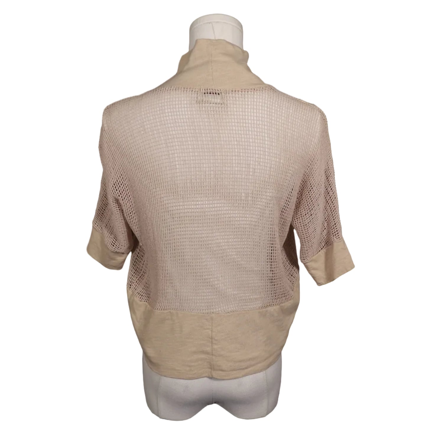 Eyelash Couture Mesh Open Cardigan (S)