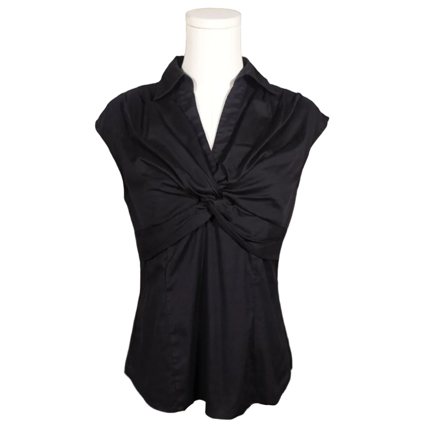 Alfani Black Collared Blouse-S