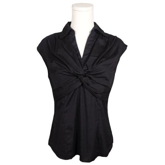 Alfani Black Collared Blouse-S