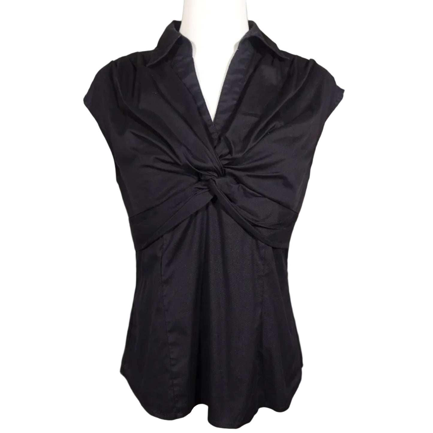 Alfani Black Collared Blouse-S
