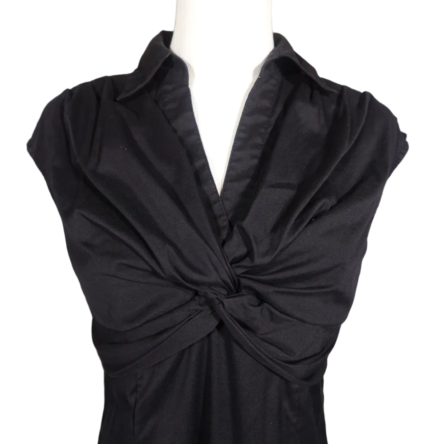 Alfani Black Collared Blouse-S