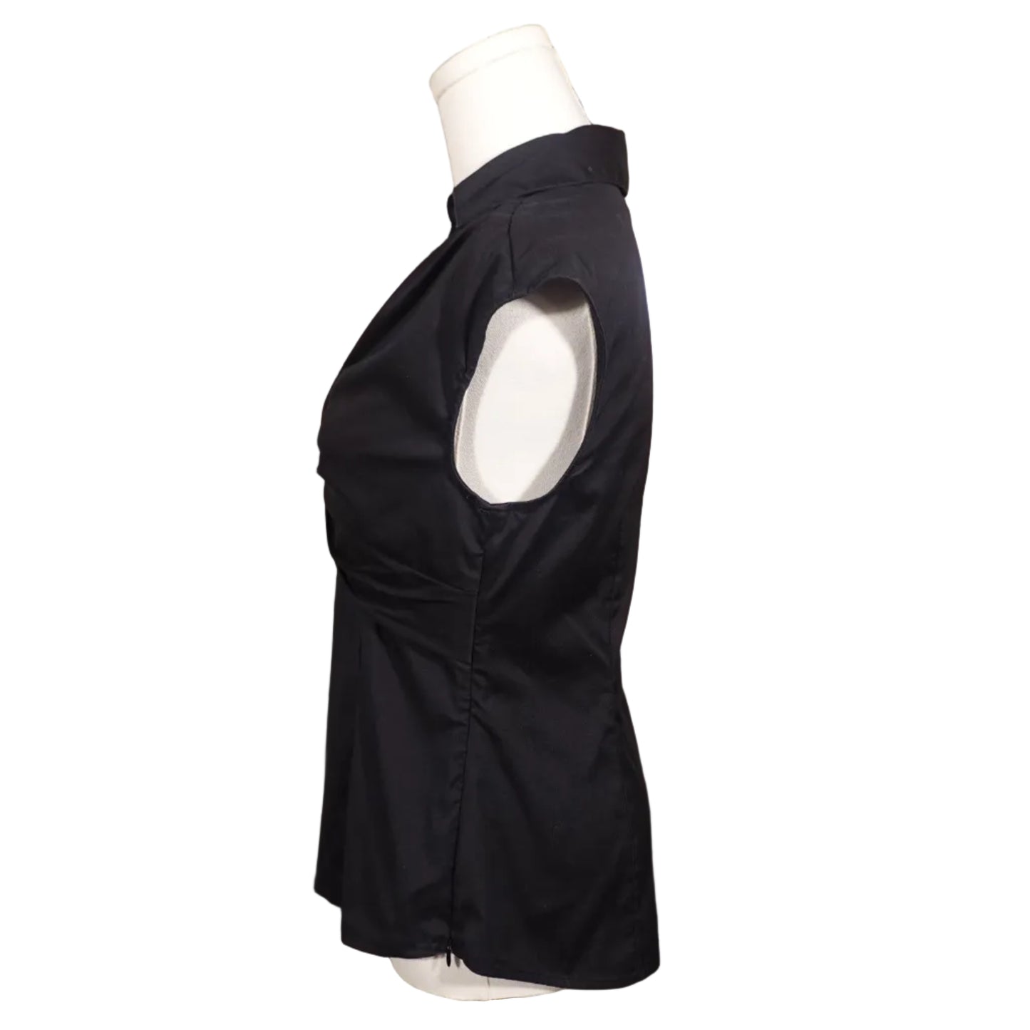 Alfani Black Collared Blouse-S