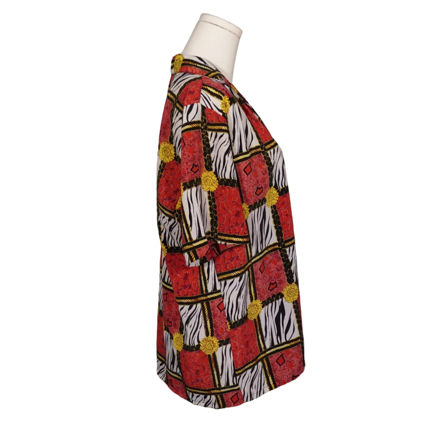 The Wild Diva Button-Up Blouse-M