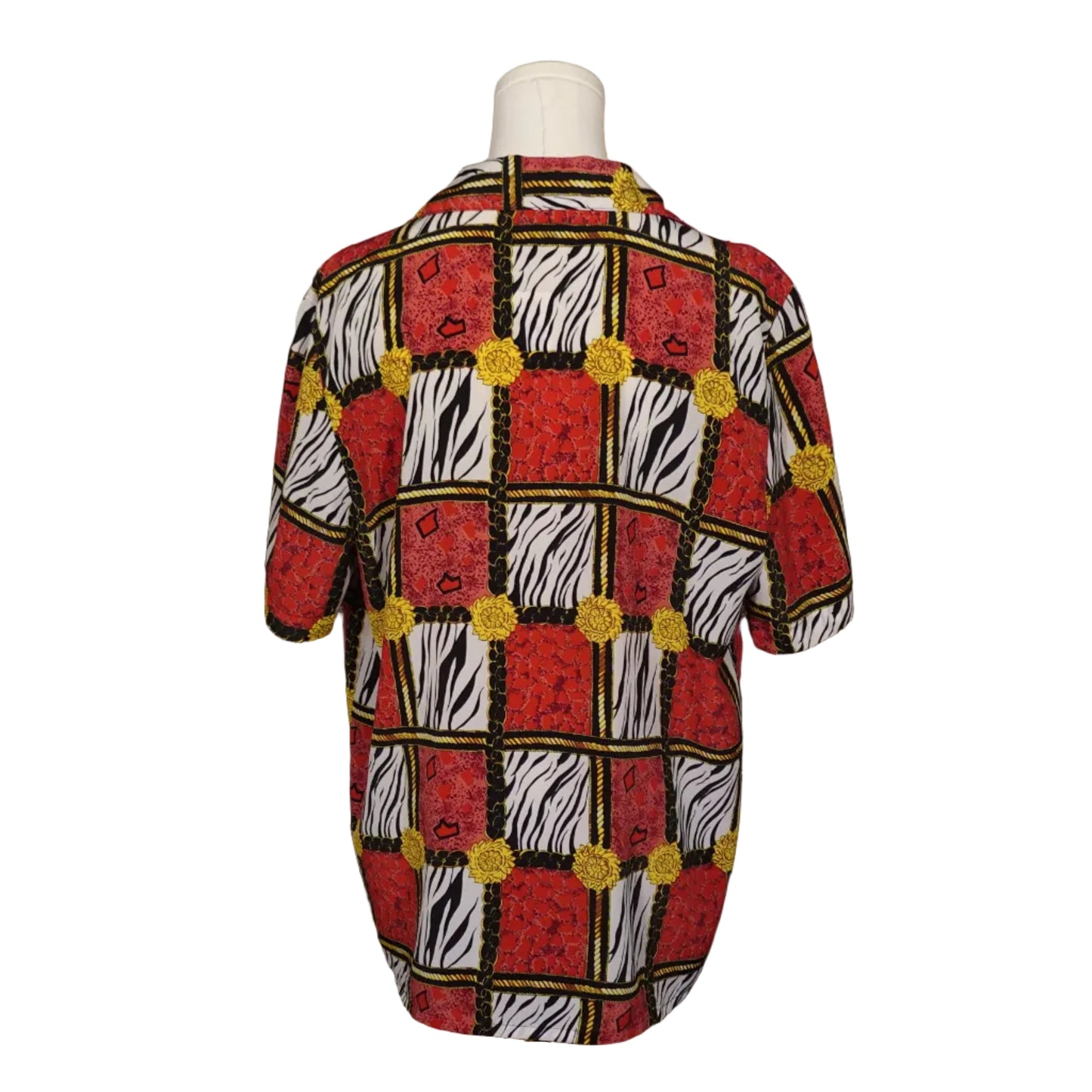 The Wild Diva Button-Up Blouse-M