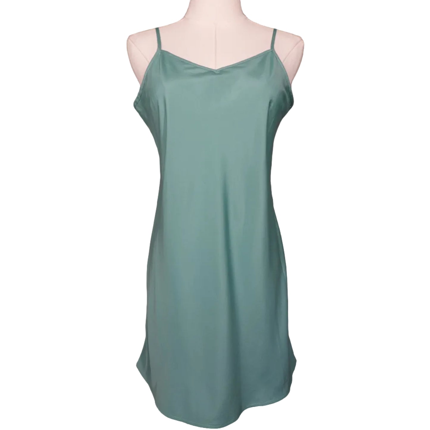 Lauren Conrad Teal Slip Dress (6)