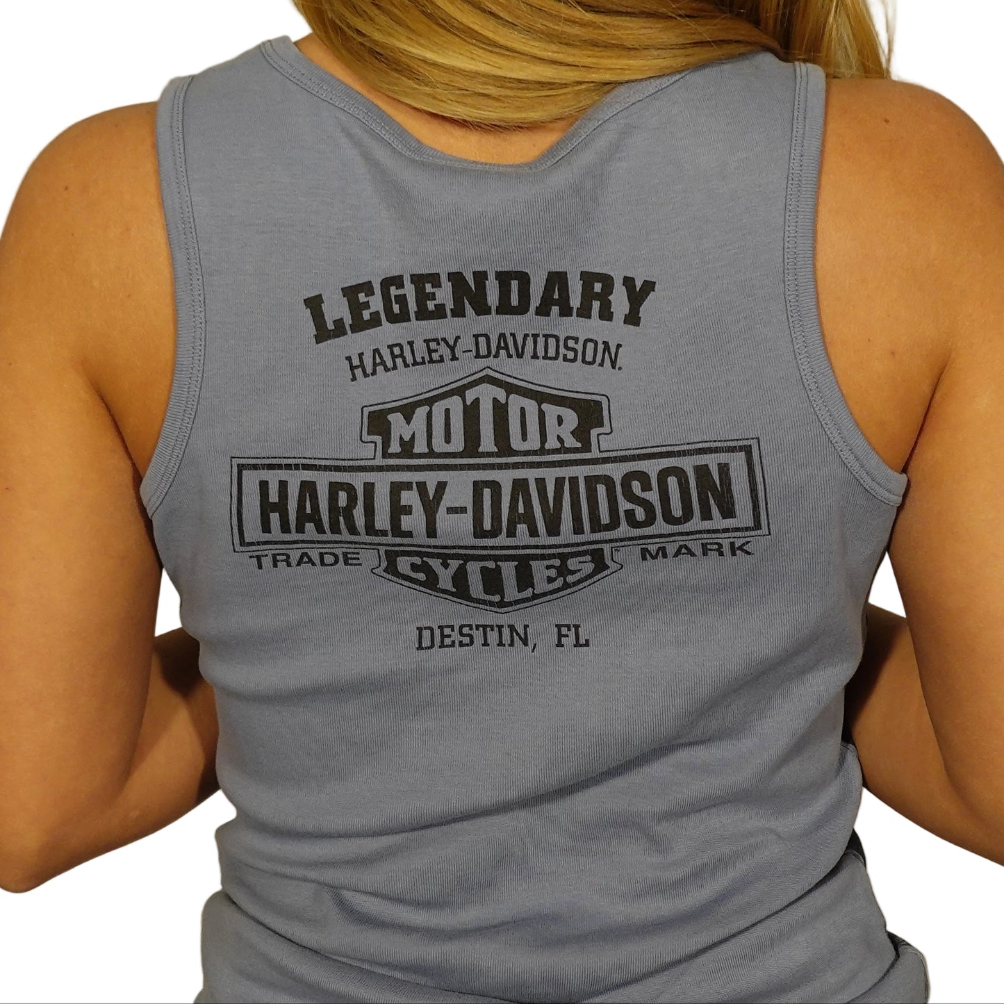Harley Davidson Steel Blue Tank Top-S