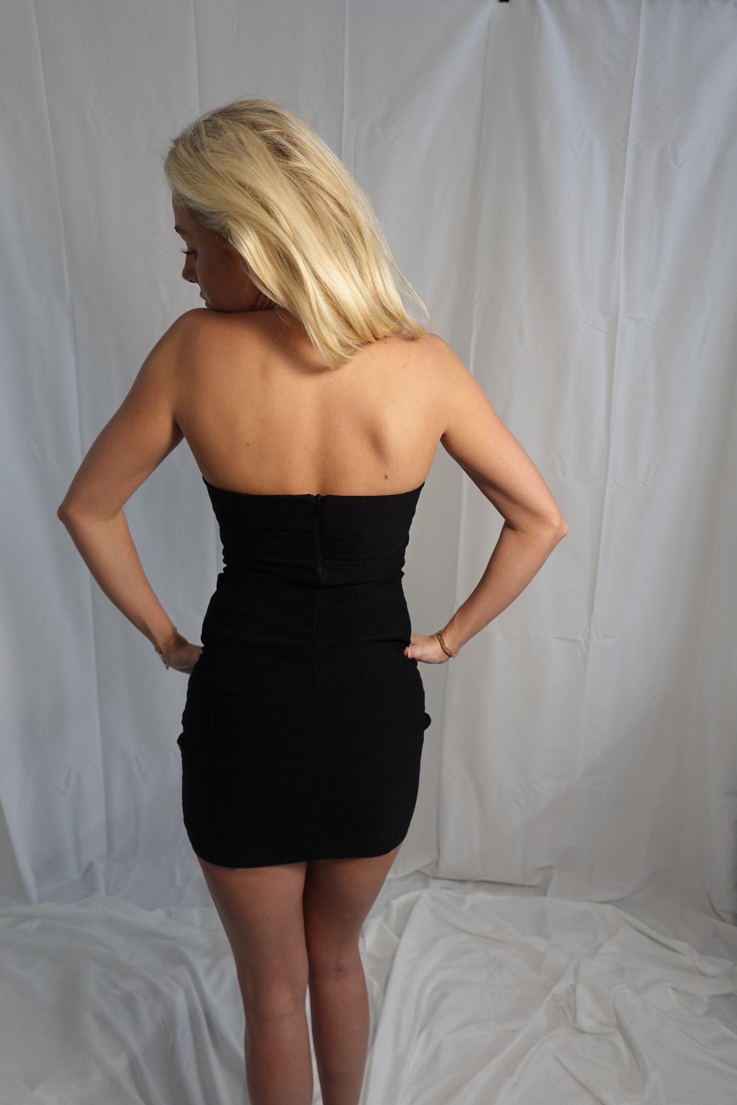 Black mini dress