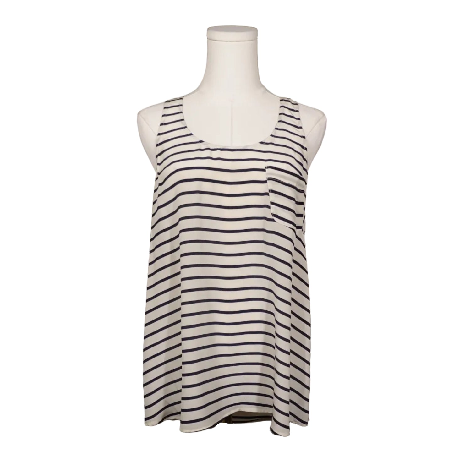 Classic Striped Racerback Tank-S