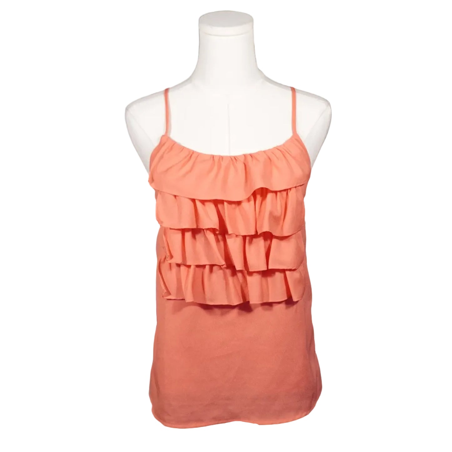 Coral Cascade Ruffle Cami (S)
