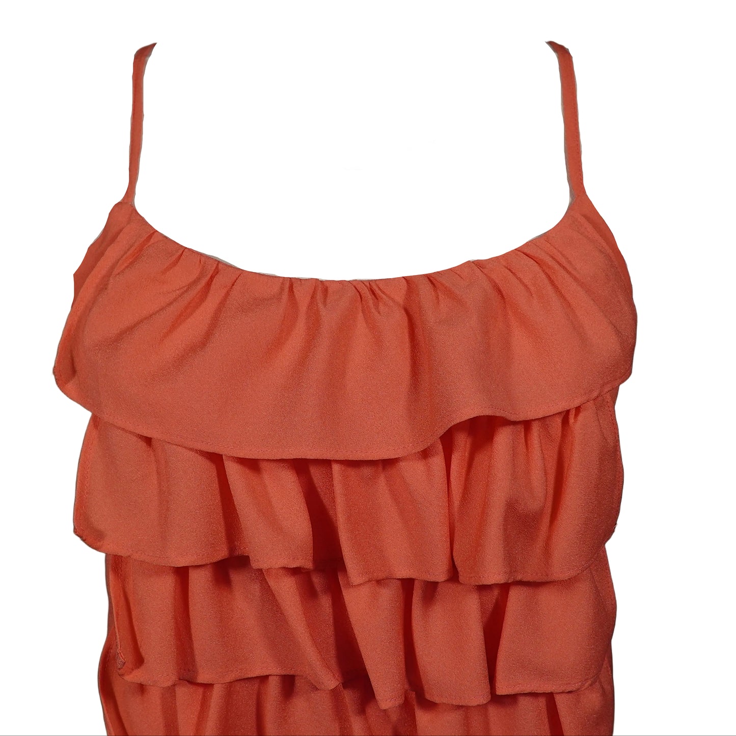 Coral Cascade Ruffle Cami (S)