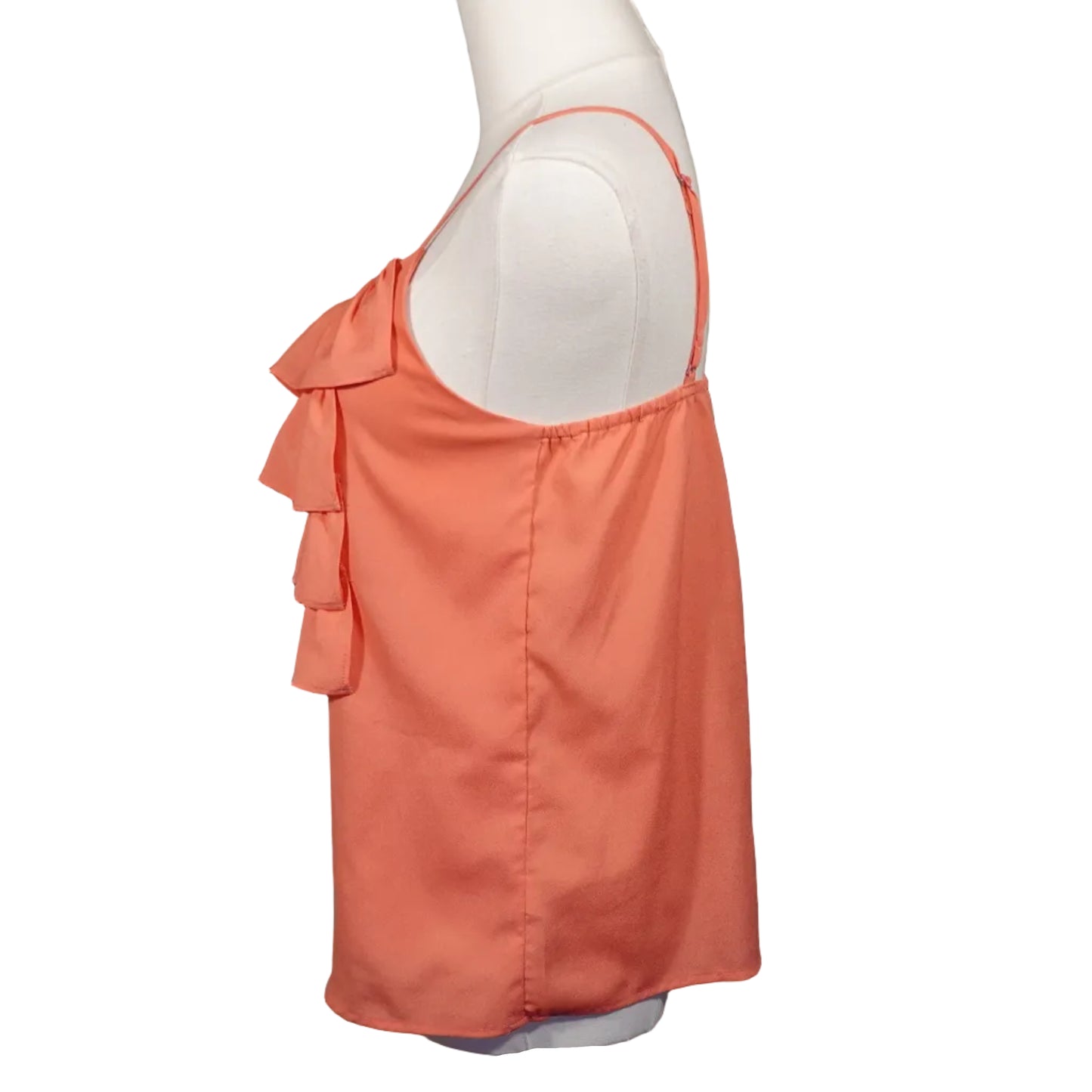 Coral Cascade Ruffle Cami (S)