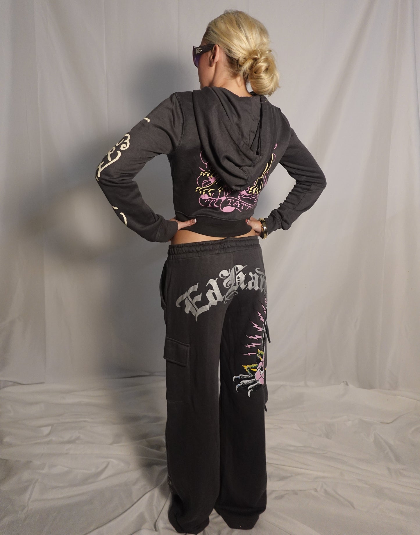 Ed Hardy Dark Gray Panther Jacket