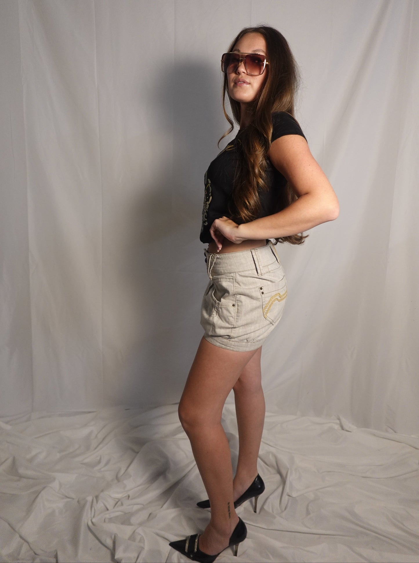 Khaki Bubble Skirt