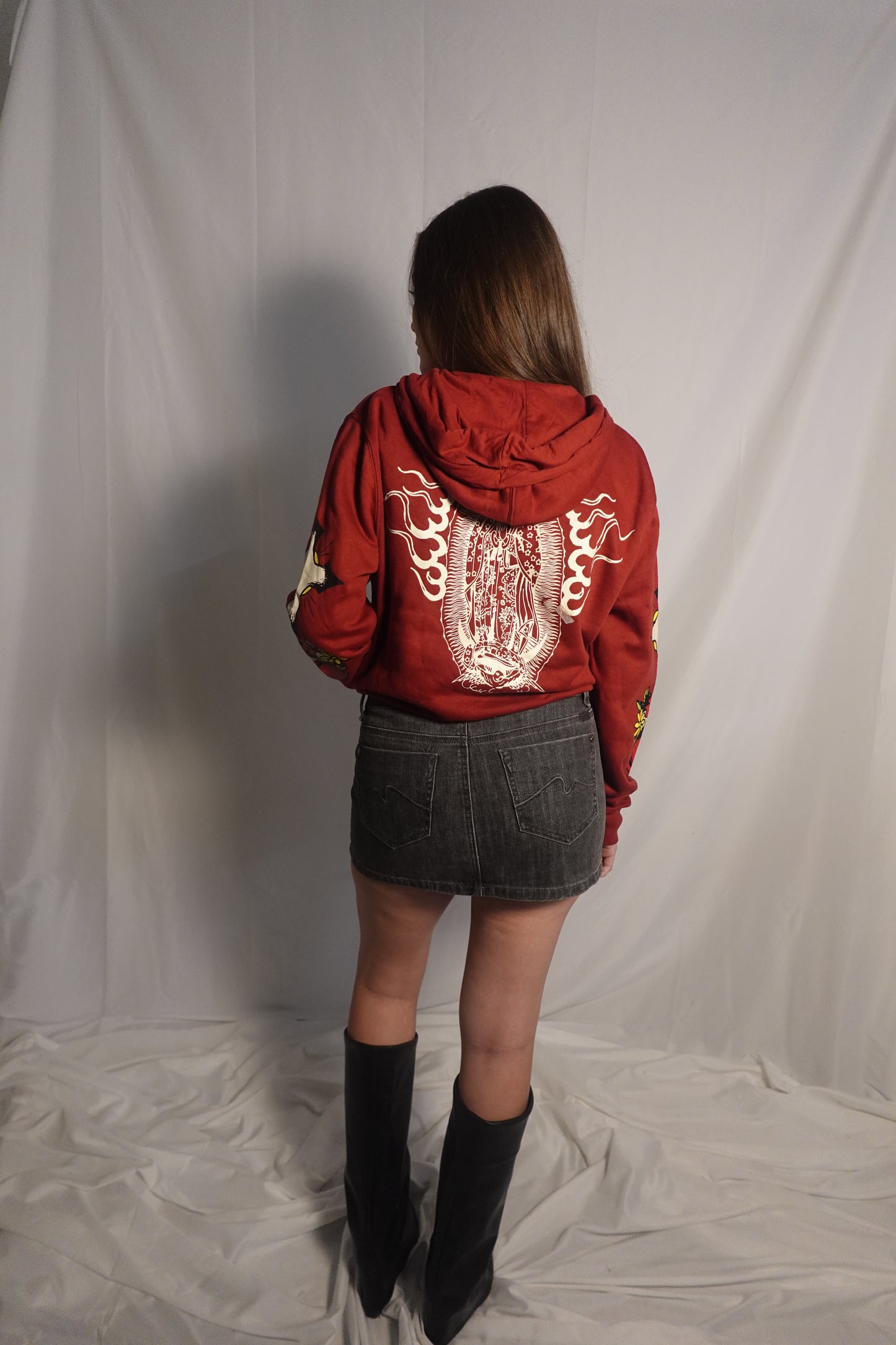 Ed Hardy Maroon Cropped Jacket