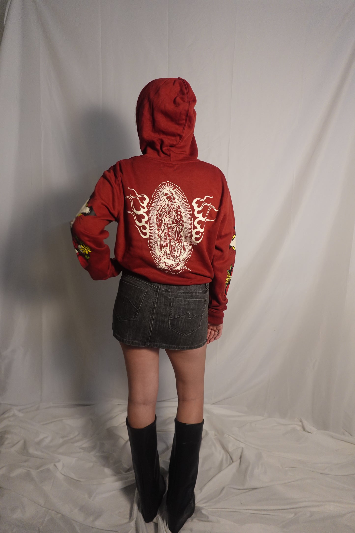Ed Hardy Maroon Cropped Jacket
