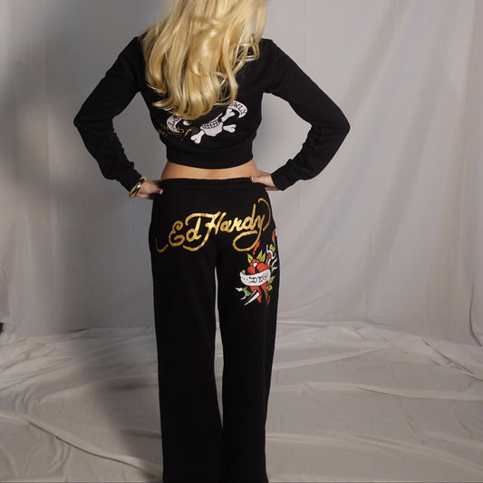 Ed Hardy Black Heart Sweatpants