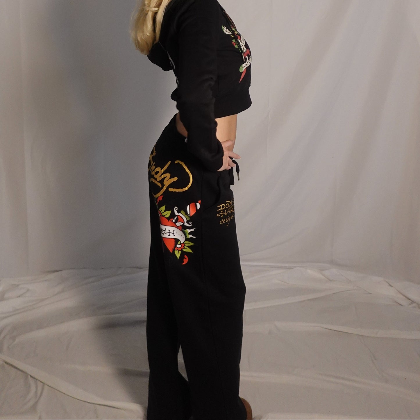 Ed Hardy Black Heart Sweatpants
