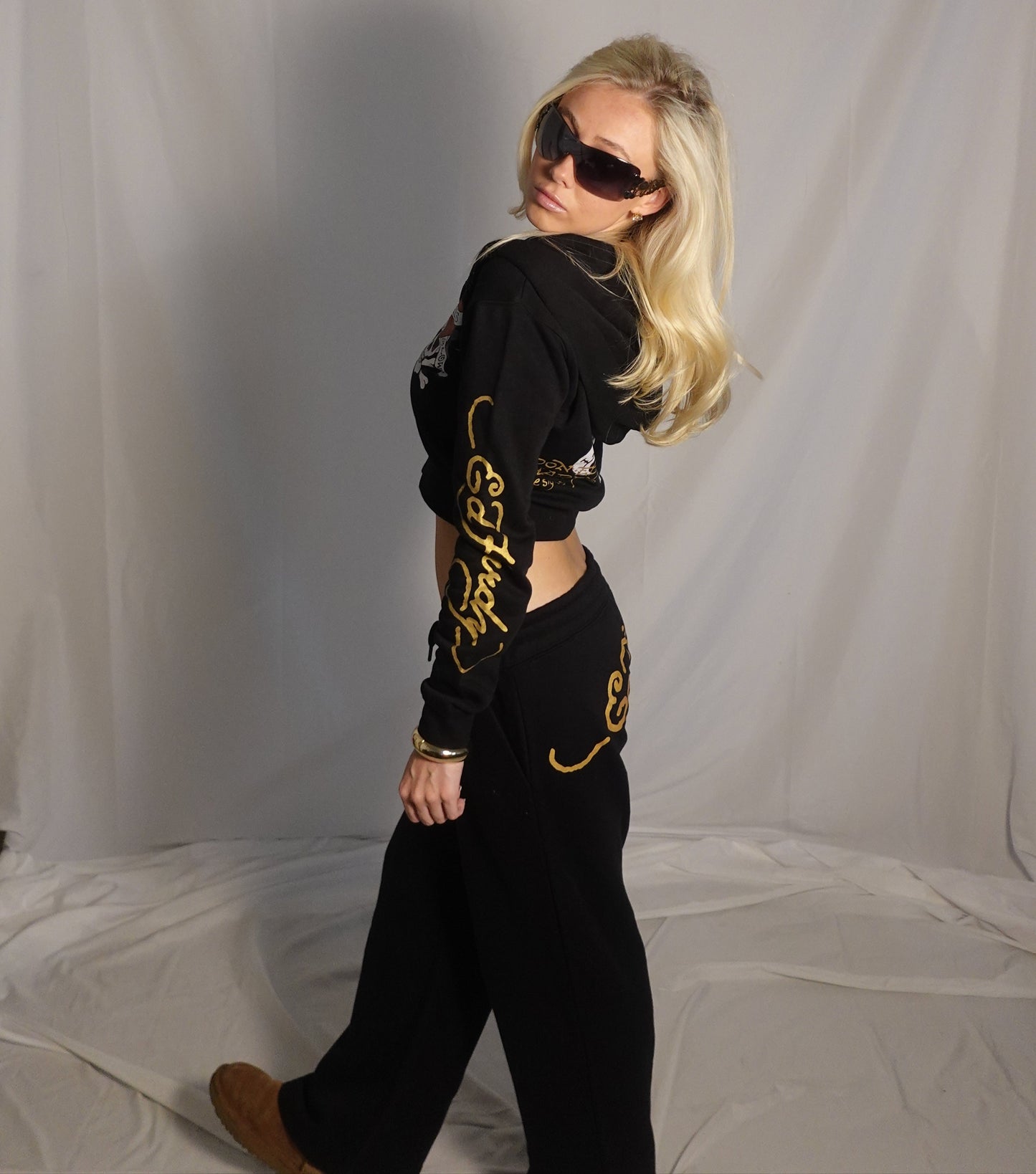 Ed Hardy Sweatsuit Set Black