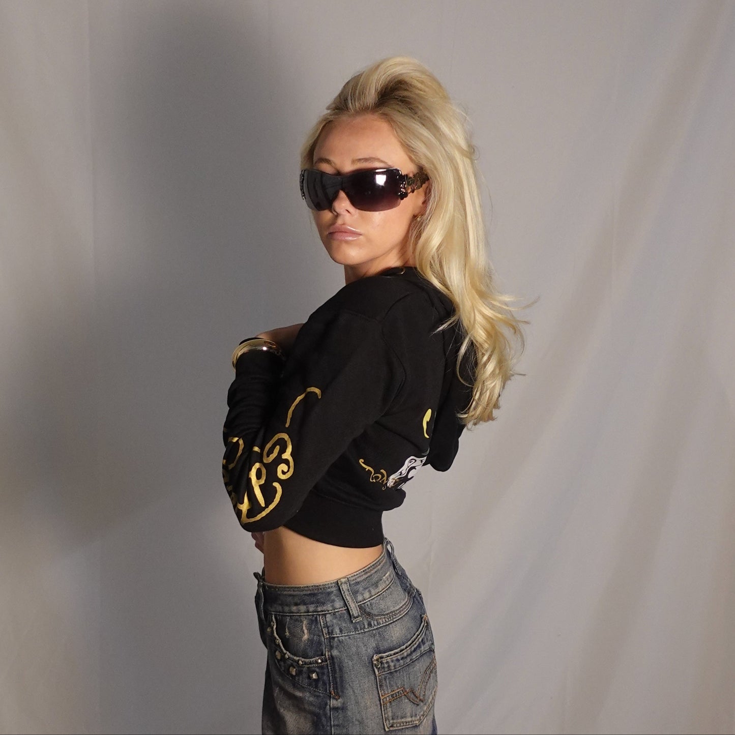 Dolce & Gabbana Y2K Vintage 2014 Black Bubble Sunglasses