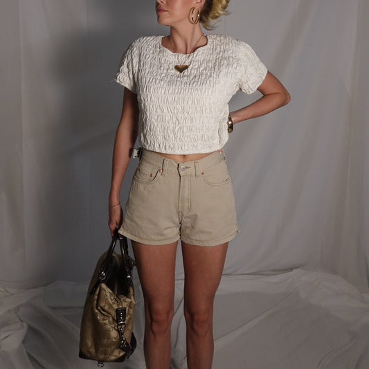 White Elastic Top