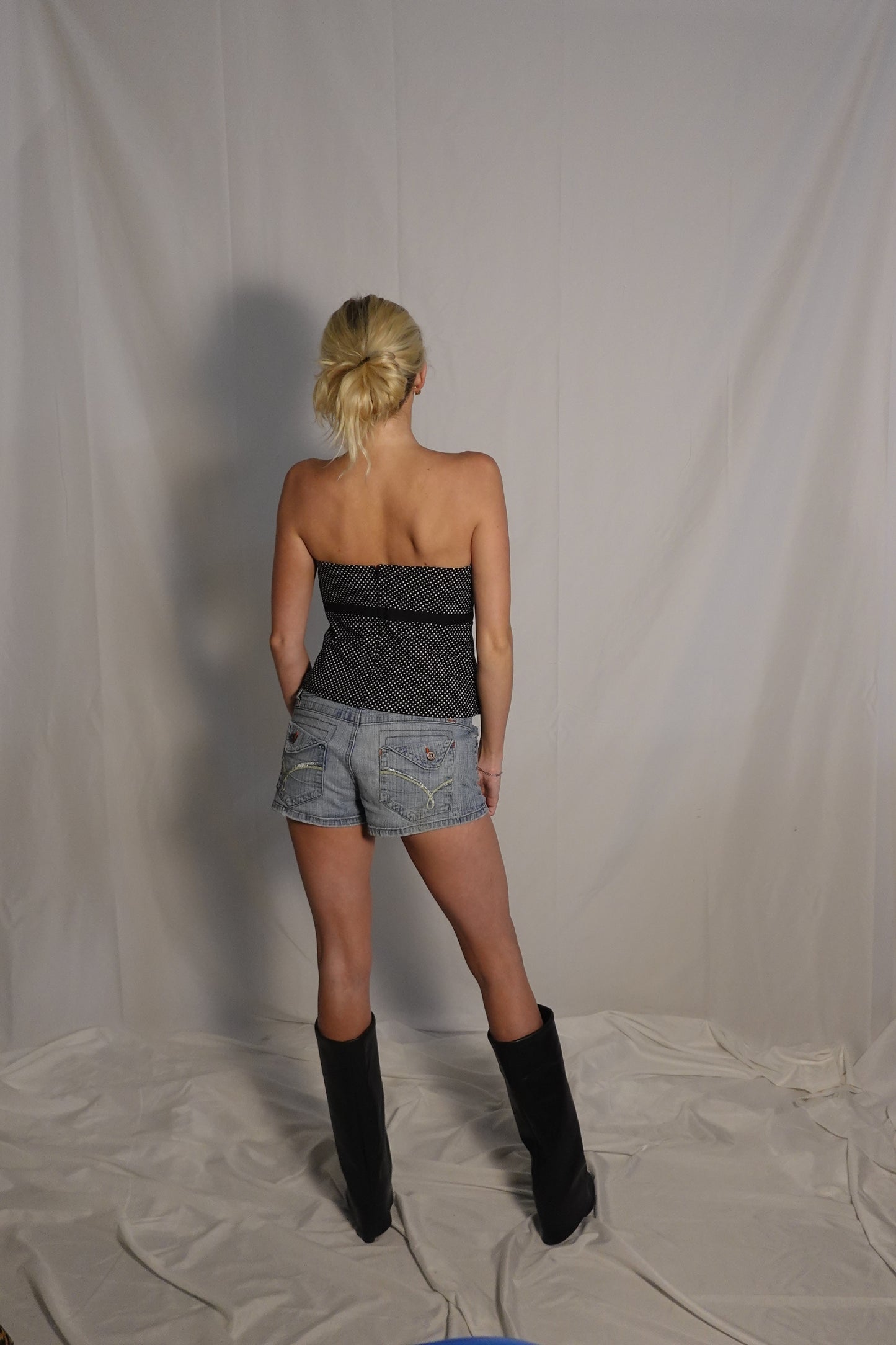 Blue Jean Mini Shorts