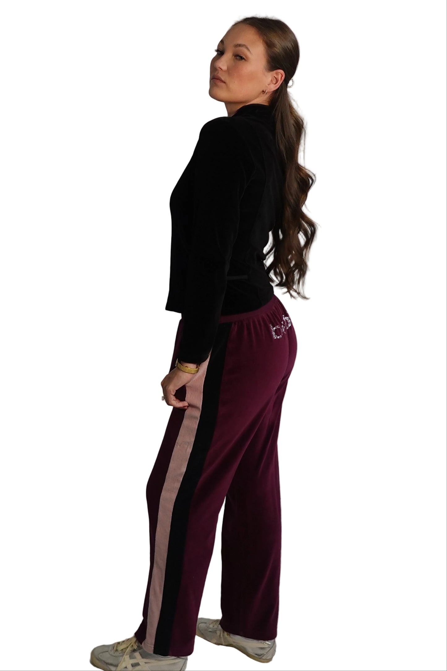 Chic Black Velvet Jacket-S