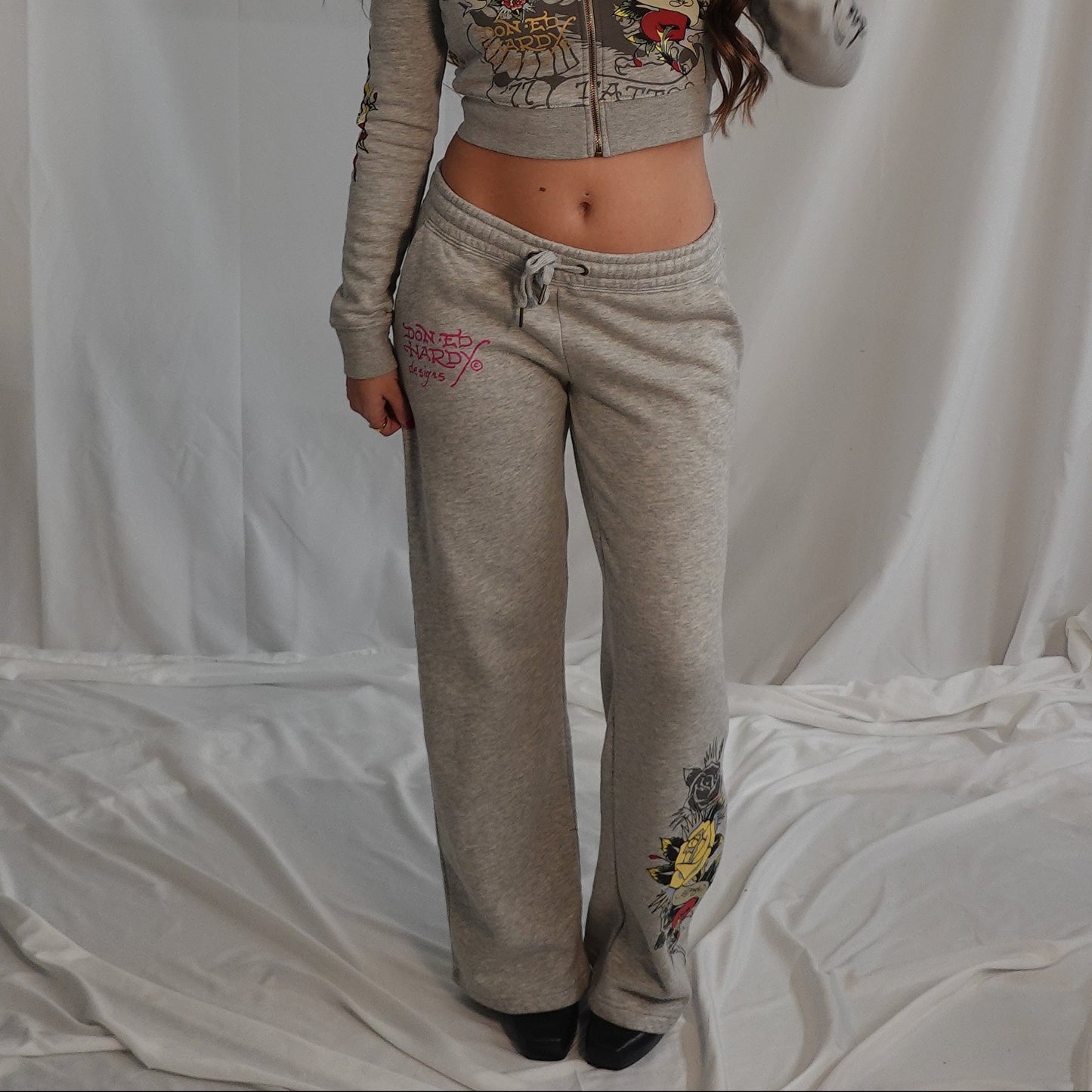 Ed Hardy Grey Sweat Set Pants