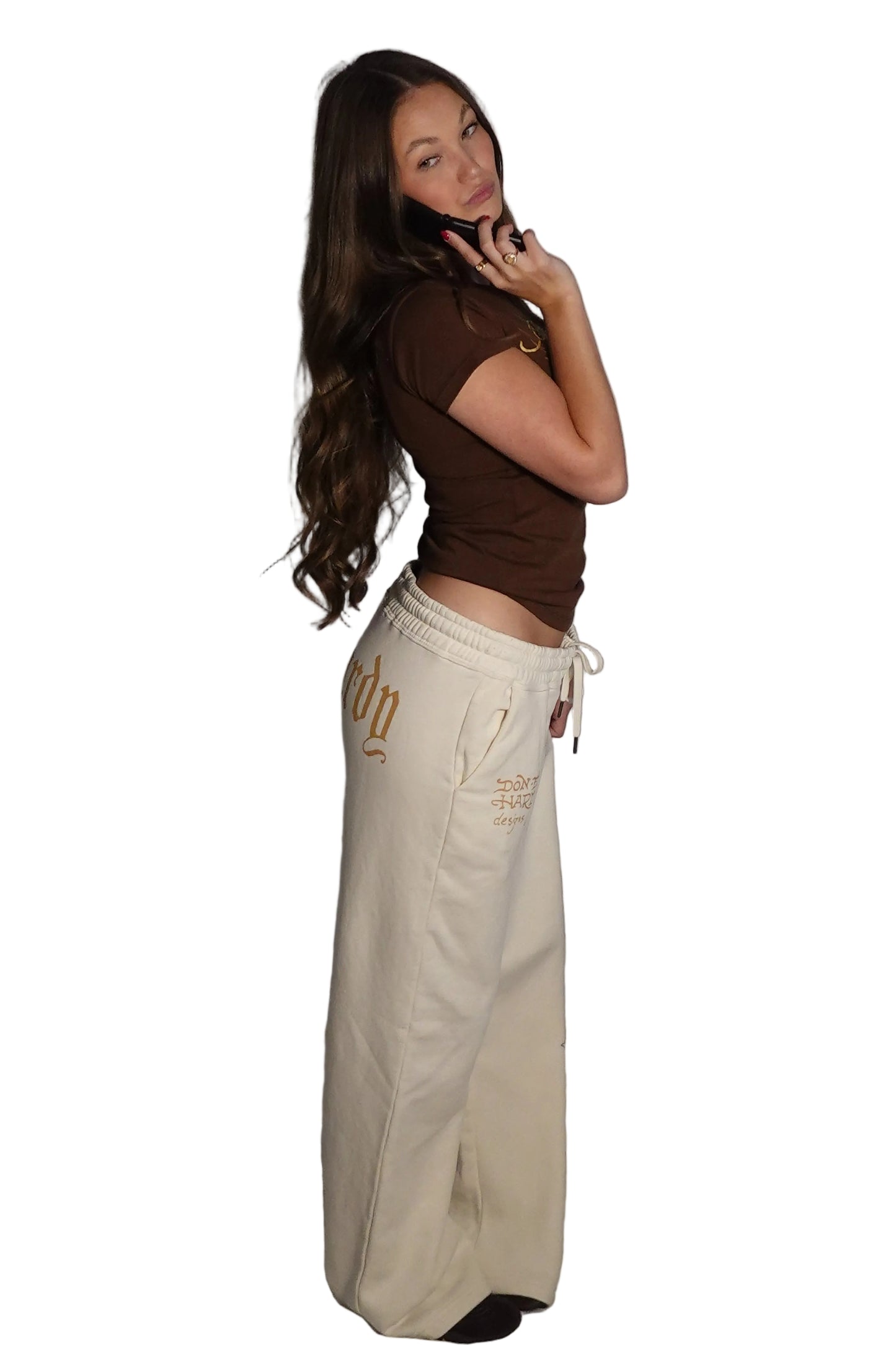 Ed Hardy Off-White Sweatpants