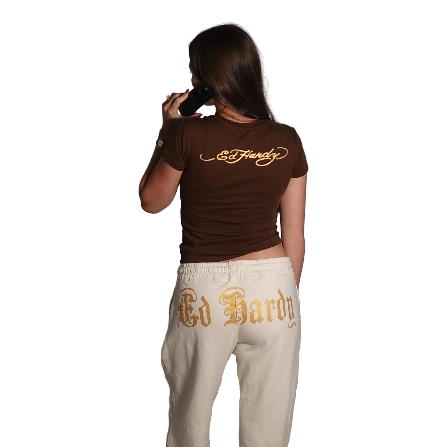 Ed Hardy Brown Aqua Tee