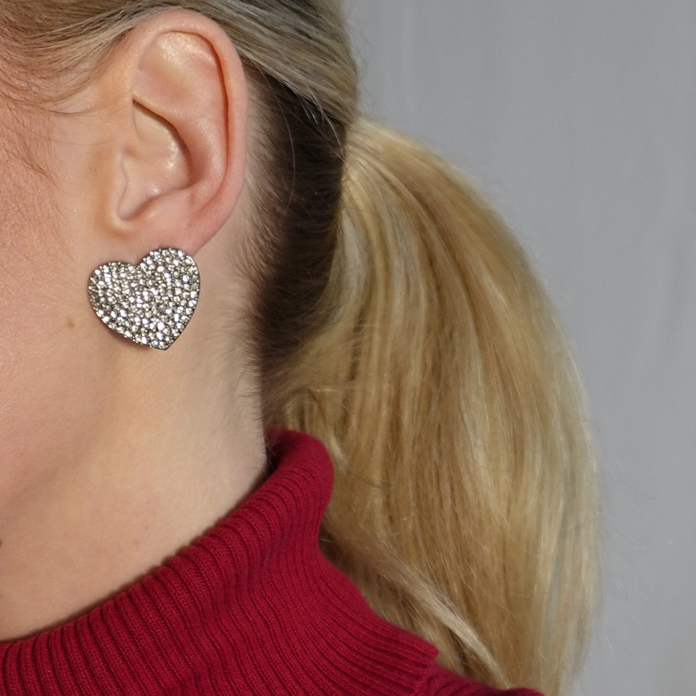 Heart Diamond Earrings