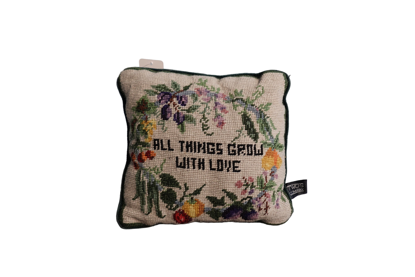 "All Things Grow with Love" Accent Pillow