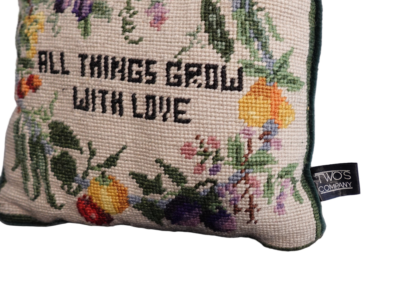 "All Things Grow with Love" Accent Pillow