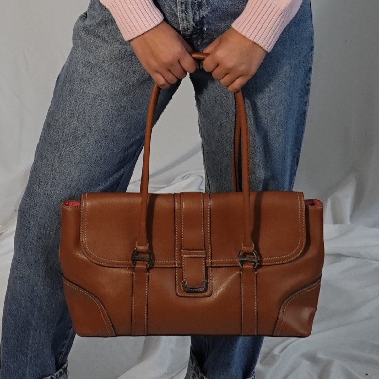 Liz Claiborne Brown Leather Satchel