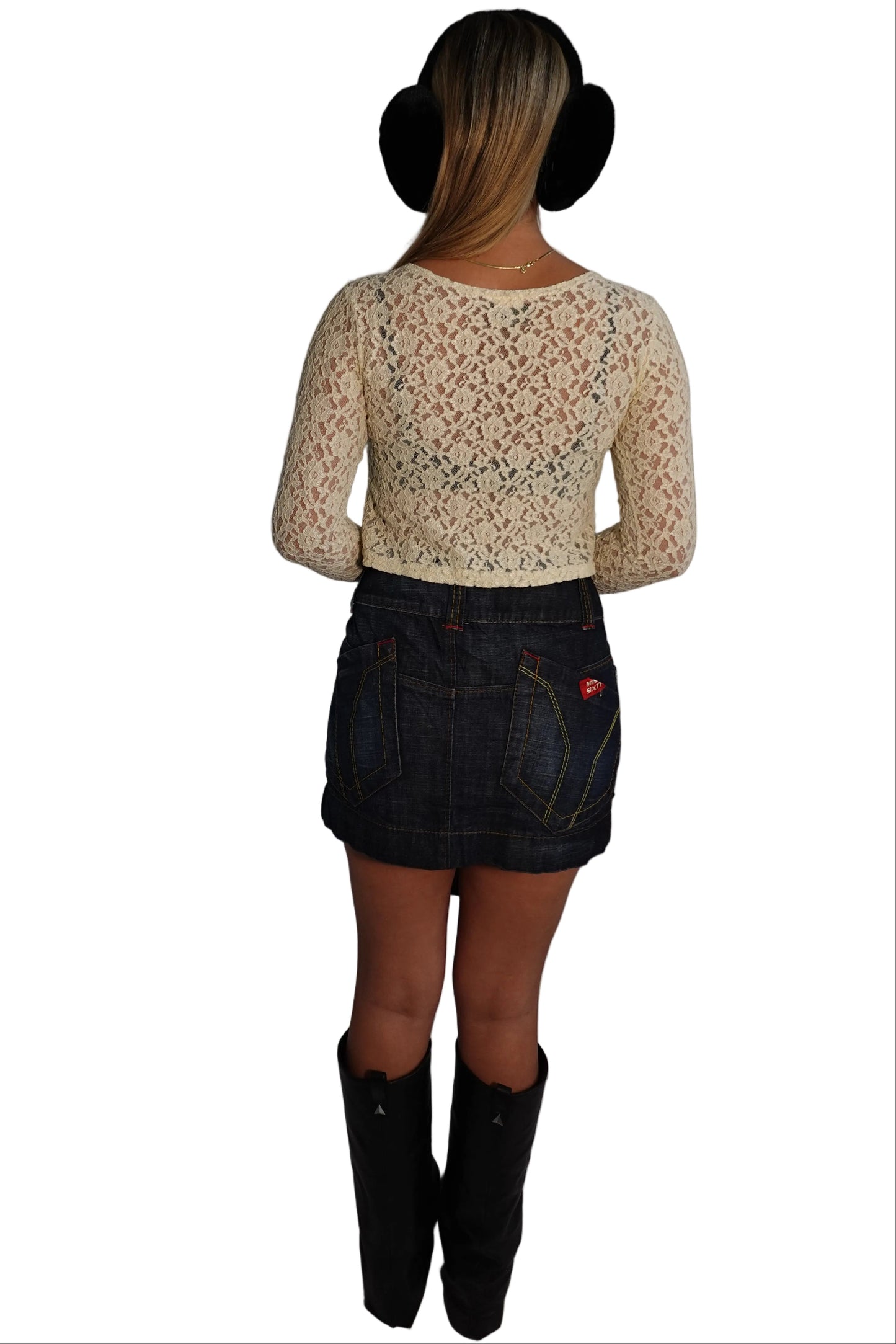 Jazz Vintage Cream Lace Top (S)