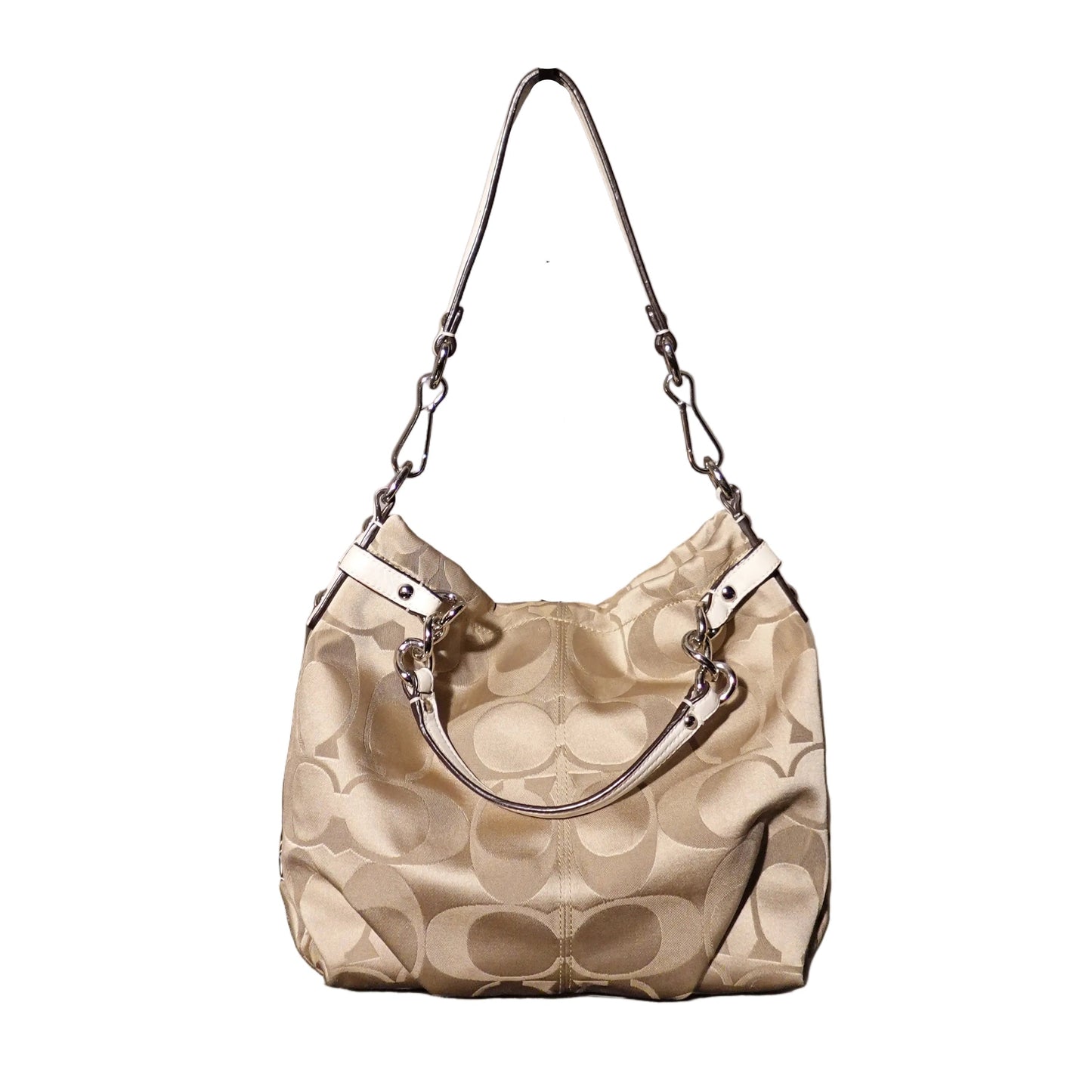 Coach Signature Jacquard Hobo Bag
