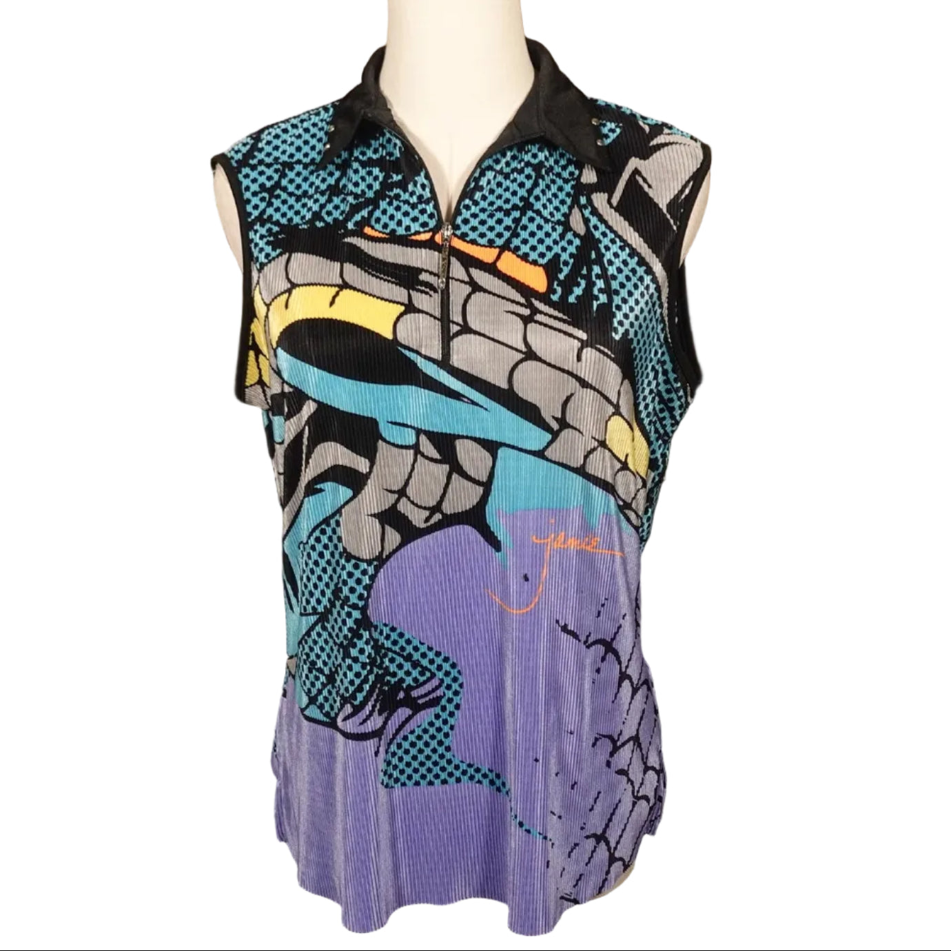 Pop Art Zip Top-M