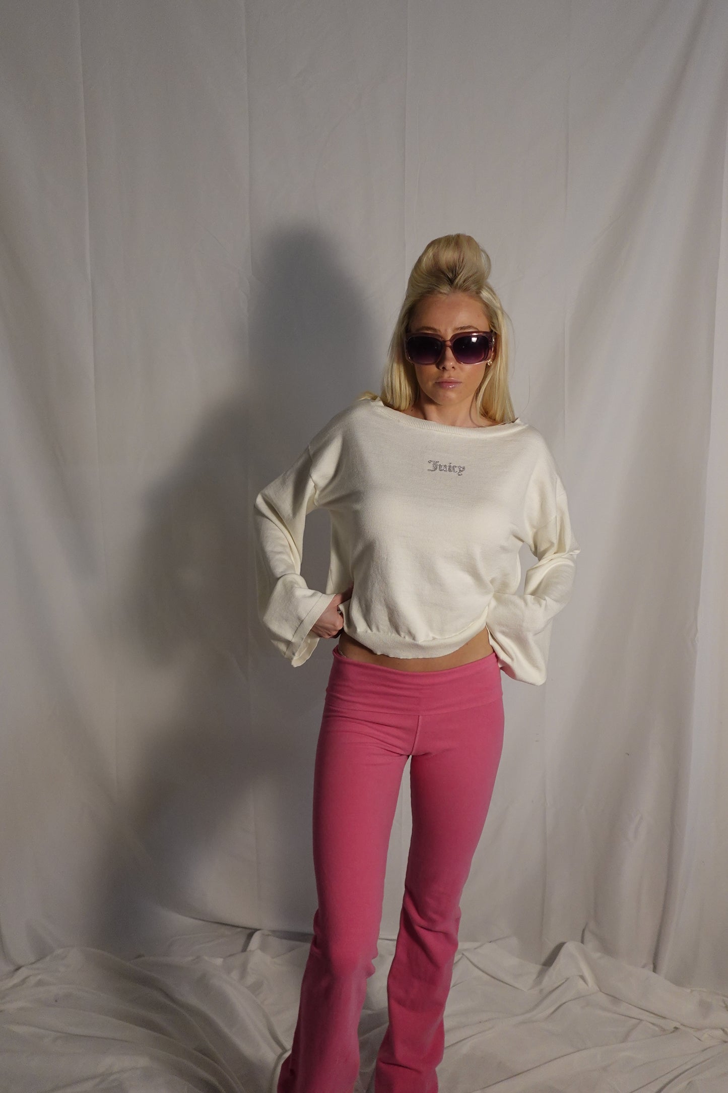 Y2K Pink Flare Leggings