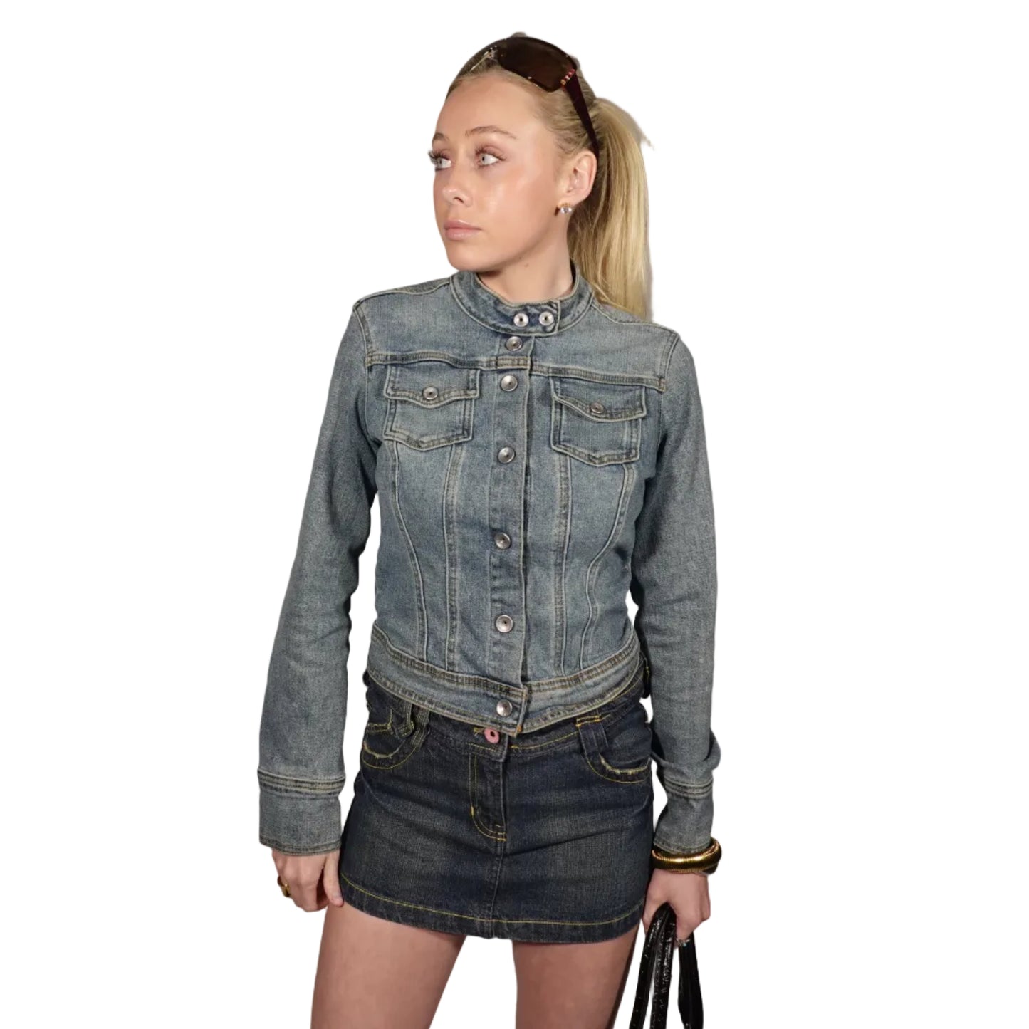 Calvin Klein Moto Denim Jacket-M