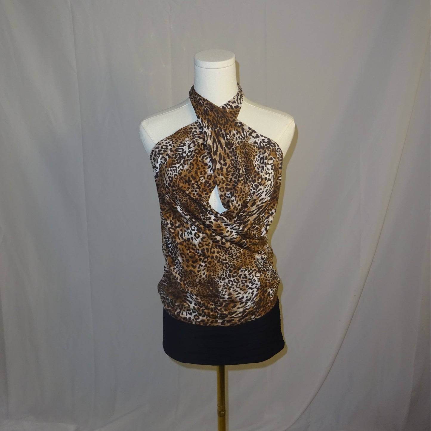 Cheetah Backless Top