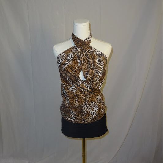 Cheetah Backless Top