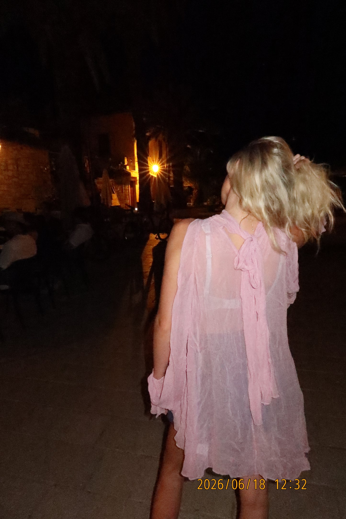 Pink Sheer Tie Top