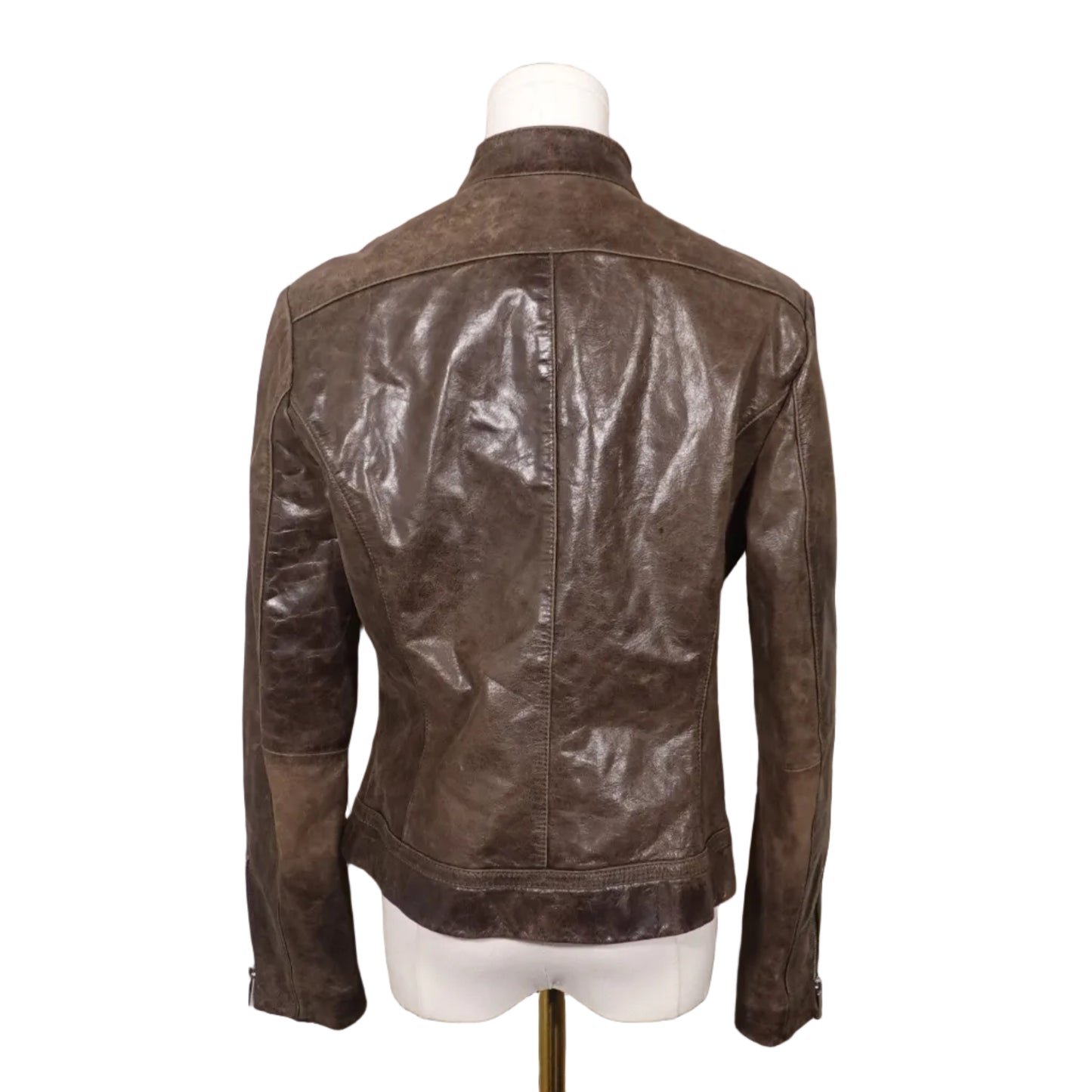 Laundry by Shelli Segal Leopard-Lined Moto Jacket-M