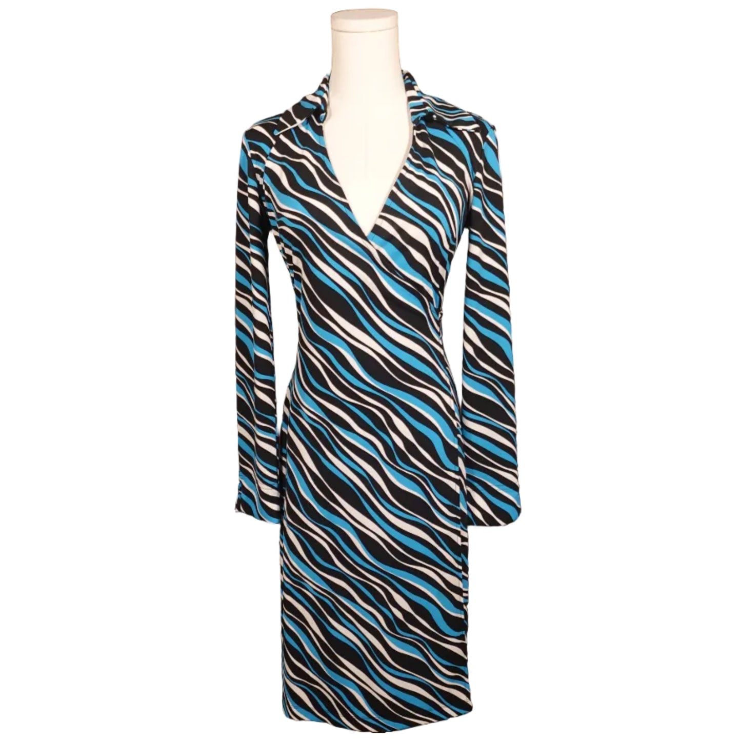 Express Zebra Print Wrap Dress (1/2)