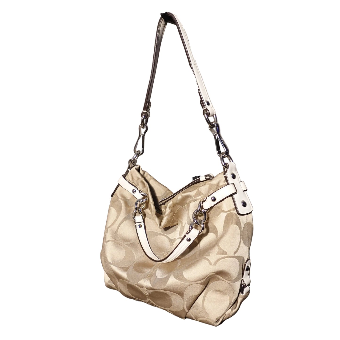 Coach Signature Jacquard Hobo Bag