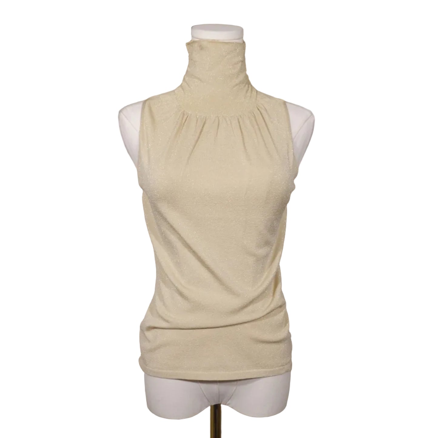 Etcetera Shimmery Cream High Neck To (S)