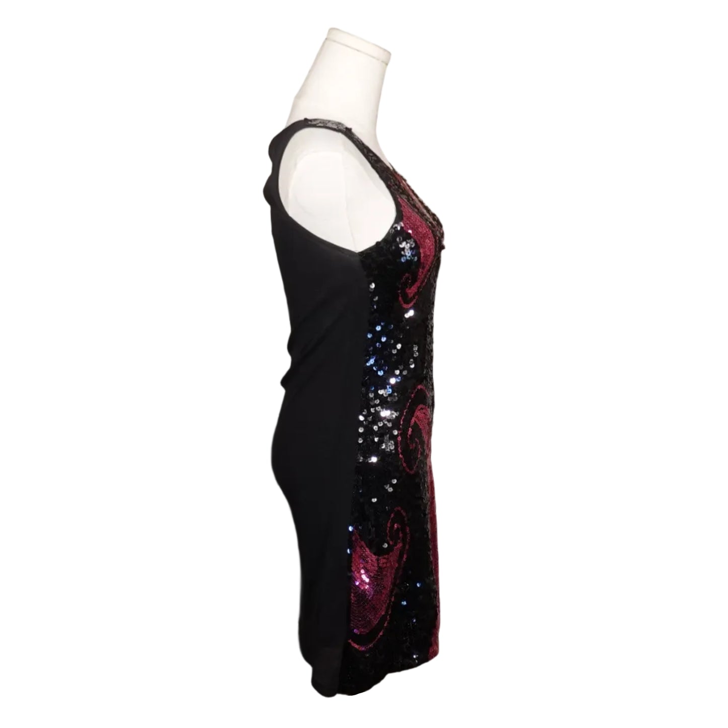 Pink Electric Sequin Mini Dress