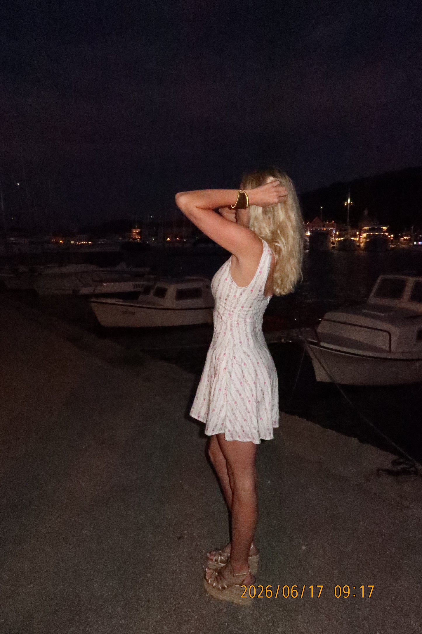 Pink Floral Mini Dress